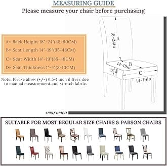 SPRINGRICO White Chair Covers for Dining Room Set of 4, Stretch Floral Dining Chair Cover, Washable Spandex Kitchen Parsons Chair Slipcovers, Seat Protector for Home or Party (4 Pack, FLORAL3)