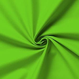 100% Cotton Fabric 60 Inch 150cm Wide 150GSM Material for Sewing, Dressmaking, Quilting, Curtain Linings, Pillowcases & Totes Fabric by The Half Metre by Discount Fabrics LTD(Apple Green, 10m)