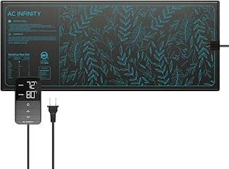 SUNCORE H7, Seedling Mat 48” x 20.75” with Digital Thermostat Controller for Exact Temperature Levels, Waterproof Heating Pad for Indoor Gardening, Hydroponics, Germination, Cloning