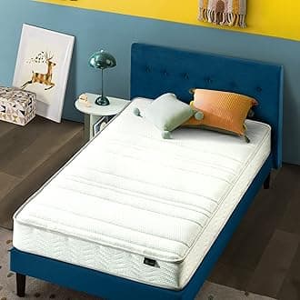 Zinus 6 Inch Foam and Spring Mattress, Twin, CertiPUR-US Certified Foams, Mattress in A Box, White
