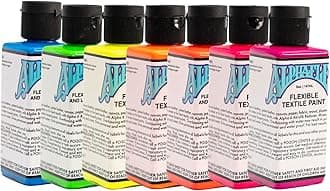 AlphaFlex Electroshock Leather & Textile Paint Bundle – Durable, Flexible Acrylic Paint for Shoes, Clothing & Creative Projects, 5 oz Each
