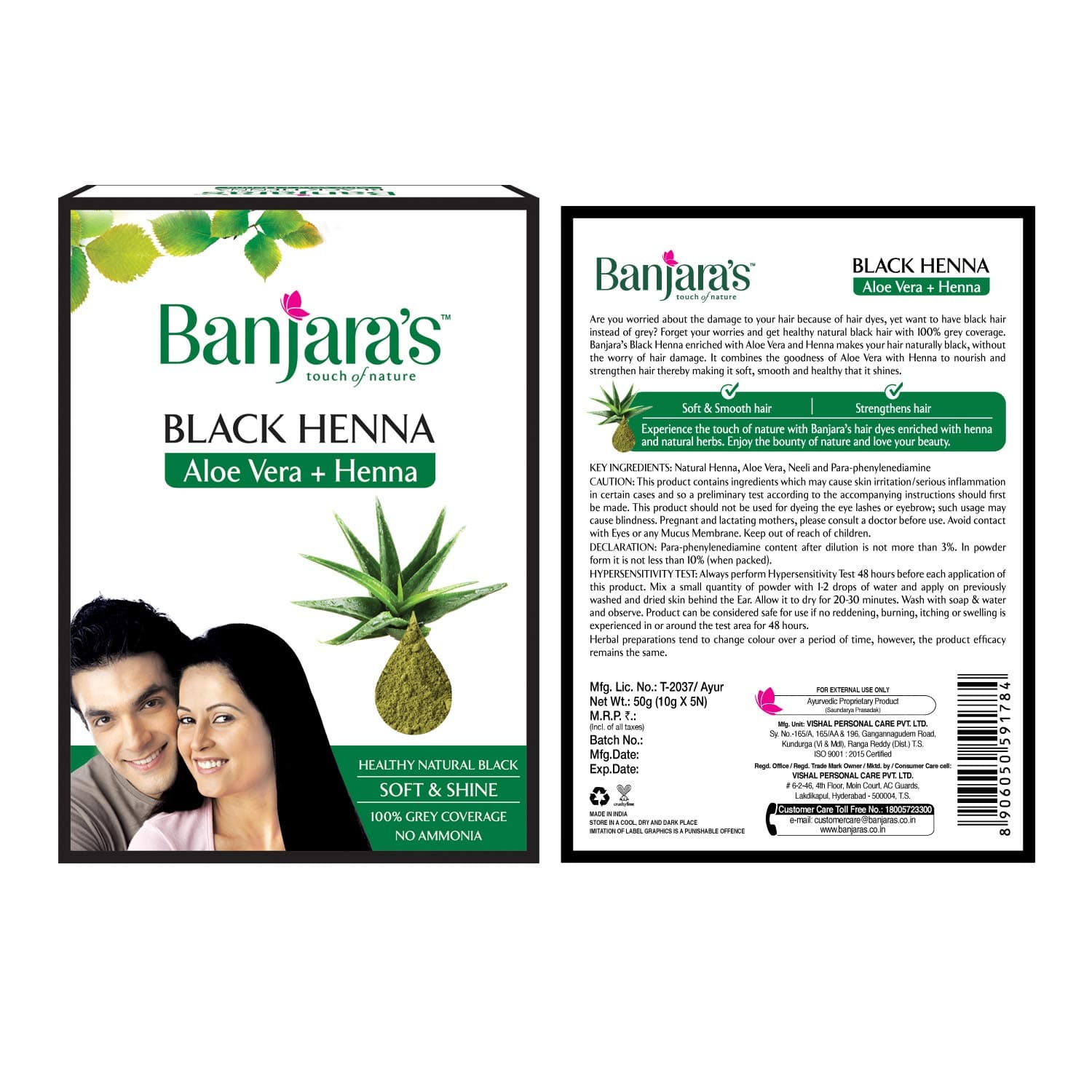 Banjara's Black Henna with Aloe Vera