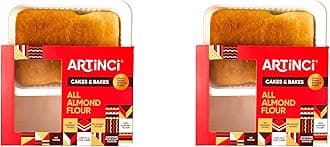 Artinci Sugar Free Almond Flour Cake Combo (Pack of 2 x 150gm) | Gluten Free Low Carb Keto Friendly | Diabetic Friendly, No Maida | High Protein Snack