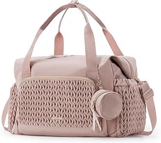 mommore Diaper Bag, Large Capacity Travel Diaper Bag, Hospital Bag for Work, Baby Bag with Pacifier Case