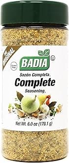Badia Complete Seasoning, 6 oz - All-Purpose Spice Blend of Garlic, Onion, Salt, Pepper, Herbs & Spices - Savory Signature Blend