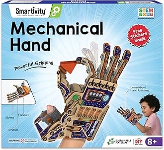 Smartivity Mechanical Hand Set Educational DIY Toy, Blue/beige