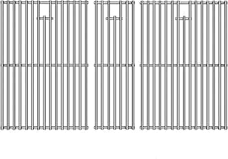 Cooking Grates for Nexgrill 720-0882A Evolution Infrared Plus 5-Burner, 16.96'' Stainless Steel Solid Rod Grill Cooking Grids for Nexgrill Gas Grill Replacement Parts