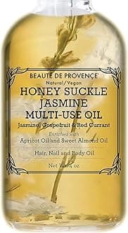 Provence Beauty Honey Suckle Jasmine Multi-Use Oil For Face, Body & Hair - Hydrates Skin & Restores Hair'S Natural Shine - Enriched With Apricot Oil, Fractionated Coconut Oil & Vitamin E - 4 Fl Oz