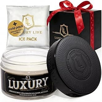 LUXURY LIFE Bed Butter - Scented, Luxurious Body Butter With All-Natural Hyaluronic Acid For Soft, Glowing, Hydrated Skin For Men & Women - Suitable For All Skin Types - Luxury Scent, 5 oz