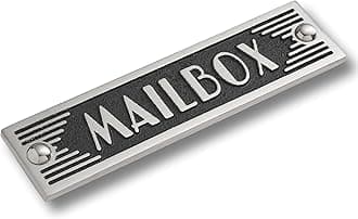 The Metal Foundry Mailbox Metal Door Sign. Art Deco Style Home Décor Accessories Door Or Wall Aluminium Plaque. Handmade in England.