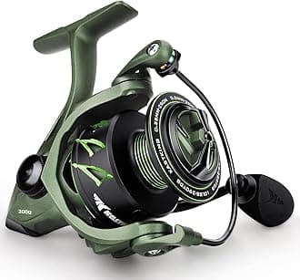 KastKing Spartacus II Spinning Reel – Sealed Carbon Fiber 22LBs Max Drag – 7+1 Stainless BB for Saltwater&Freshwater – 5.2:1 Gear Ratio – Size 500&1000 Perfect for Ice Fishing