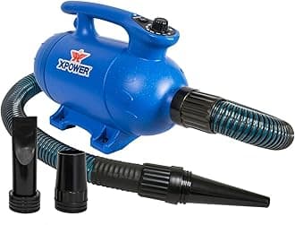 B-24 Professional Pet Grooming Force Dryer with Powerful and Quiet Motor, Variable Speed and Extra Heat, Versatile For All Coats and Breeds