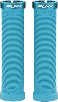 Hilt Mountain Bike Handlebar Grips with Single Lock On Clamp, Lightweight and Ergonomic Bicycle Handlebar Grips with 22 mm Inner Diameter, Unique Patterned Bicycle Grips for MTB/BMX