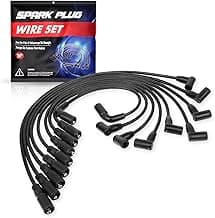 ENA 8 Piece Spark Plug Wire Set Compatible with Cadillac Chevy GMC Replacement for 9718Q
