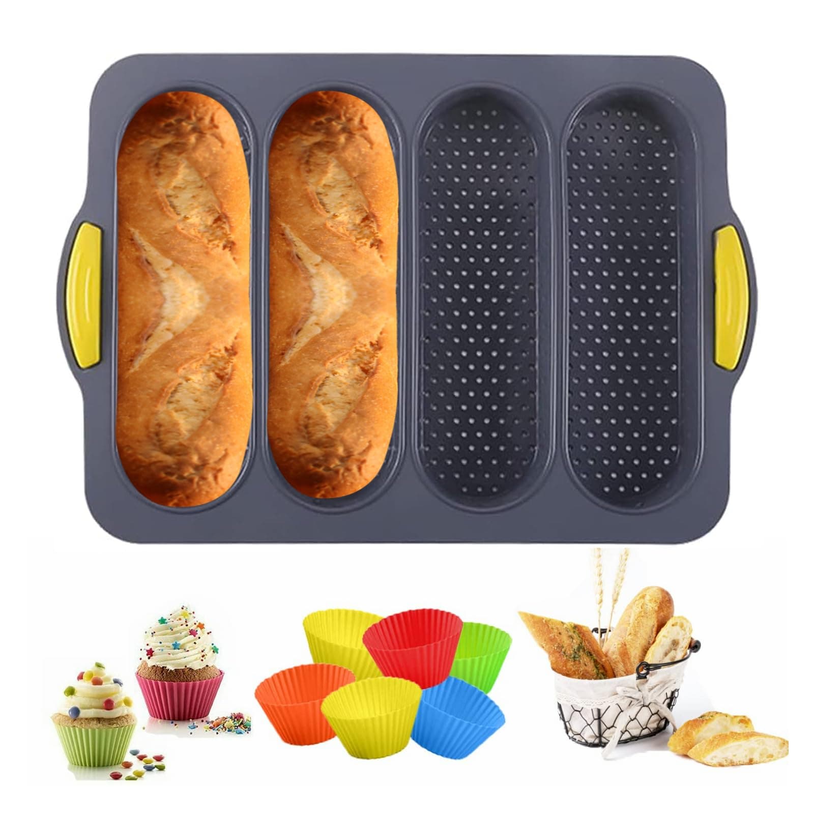 MUJUZE Silicone Bread Loaf Pan