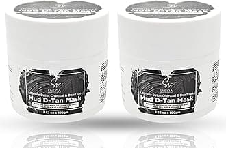Mud D-Tan Mask100g(Pack of 2) Ultimate Detox Charcoal & Dead Sea Minerals for Clearer Skin | Deep Cleansing, Brightening, and Revitalizing Face Mask