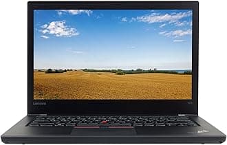 Lenovo ThinkPad T470 14 inches FHD Laptop Computer, Intel Core i7-6600U, 16GB RAM, 256GB SSD, Webcam, Windows 10 Pro (Renewed)