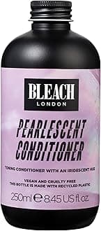 Bleach London Pearlescent Conditioner - Vegan & PETA-Approved - Iridescent Purple Toning Formula, for Blonde Hair, Fights Brassiness, Achieve a bright Blonde Tone - Paraben Free - (250 ml)