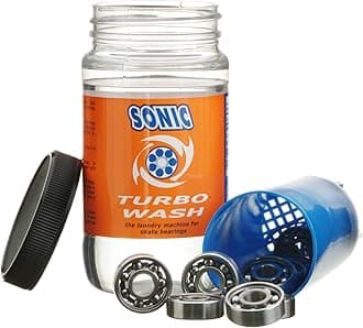 SONIC Turbo Wash, Complete Skate Bearing Cleaning Kit Includes 8 oz Citrus Cleaner, Inline Skates, Roller Skates, Skateboards, Patented, Made in USA