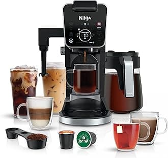 Drip Coffee Maker With K Cup Combo, DualBrew Pro Specialty Coffee System, Coffee Machine Compatible with K-Cup Pods, 12 Cup Single Serve Coffee Makers with Paper Filter, CFP301