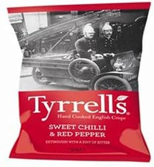 Tyrrells Sweet Chili & Red Pepper Crisps, 150 g