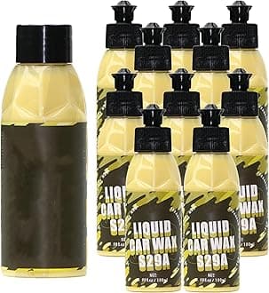 Waterproof Polishing Liquid Car Wax, Blingfurnitureshop Liquid Car Wax, Liquidwax for Cars Polish for Shine, Gloss & Long-Lasting Paint Protection (10PCS)