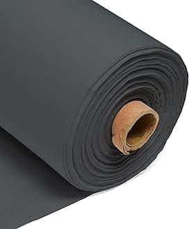 Graphite 100% Cotton Plain Fabric – 60 Inch 150cm Wide 150GSM Material - Sewing, Dressmaking, Quilting, Curtain Linings, Pillowcases & Totes by Discount Fabrics LTD - 25Metre