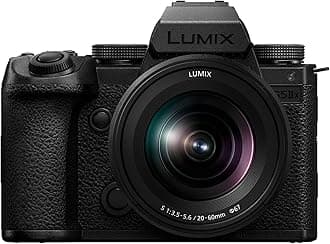 Panasonic LUMIX S5IIX Mirrorless Camera, 24.2MP Full Frame with Phase Hybrid AF, Unlimited 4:2:2 10-bit Recording, 5.8K Pro-Res, RAW Over HDMI, IP Streaming with 20-60mm F3.5-5.6 Lens - DC-S5M2XKK