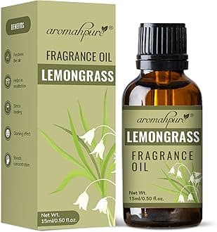 Aromahpure Fragrance Oil | 15 ml | Lemongrass Aroma Oil for Home Fragrance | Best for Aromatherapy | Helps in Meditation | Used in Diffusers, Candles, Air Fresheners, Soaps, IFRA Certified