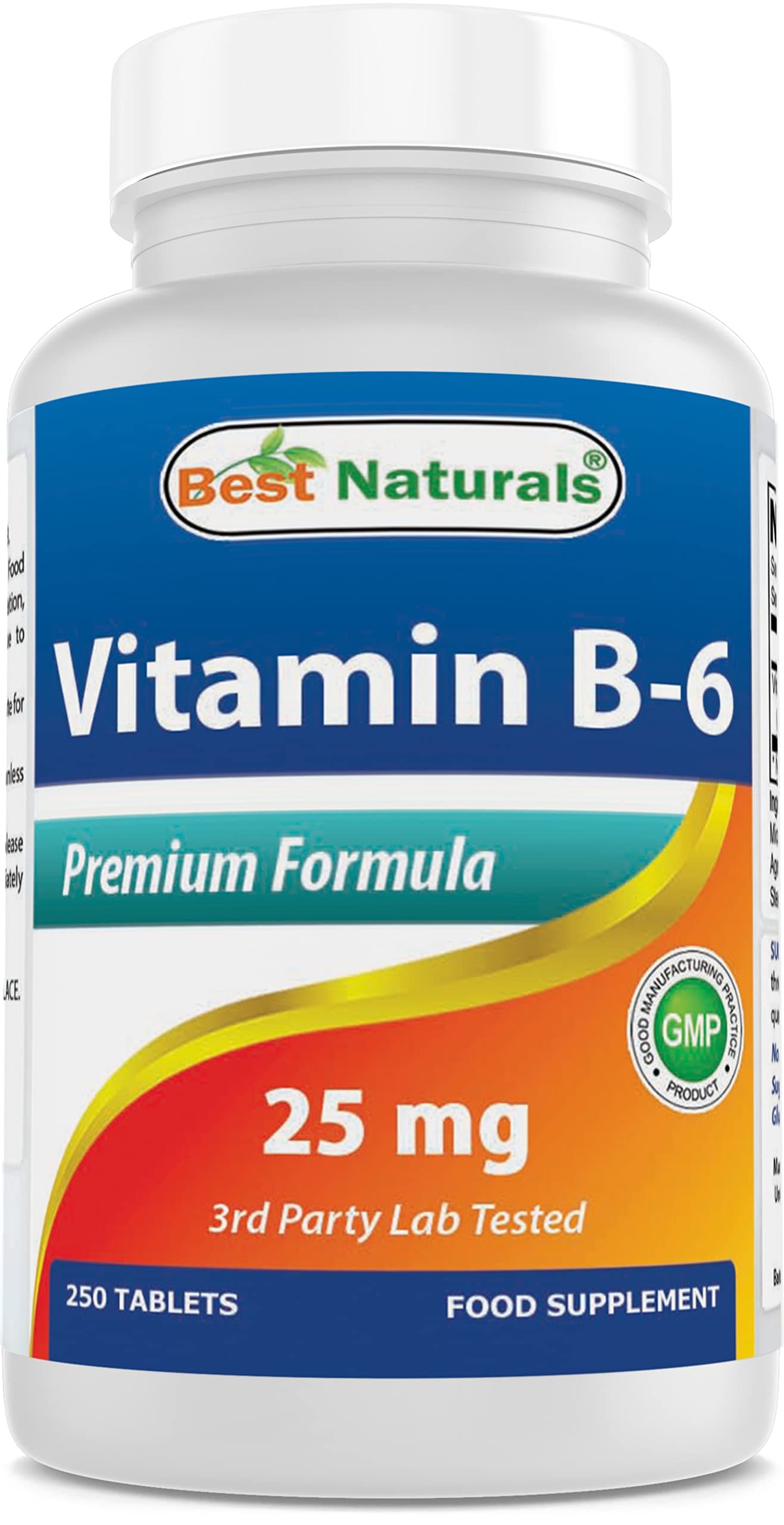 Vitamin B-6 25 Mg Tablets, 250 Count