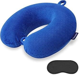 Neck Pillow for Travel Pillow Memory Foam U Shape Comfortable Travel Neck Pillow Head Neck Support Airplane Pillow for Traveling, Car, Home, Office, Travel Neck Flight Pillow