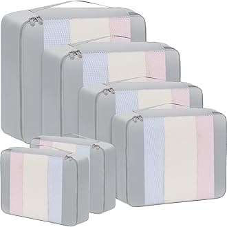 6 Set/8 Set/10 Set Packing Cubes Various Sizes Packing Organizer for Travel Accessories Luggage Carry On Suitcase