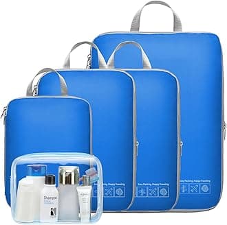 Cambond Compression Packing Cubes for Travel Women - Lightweight Luggage Organizers Bag Packing Cubes for Carry on Suitcases