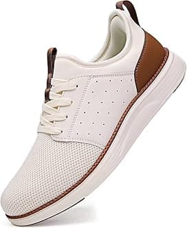 Men Casual Dress Shoes Hands Free Slip On Laceless Fashion Sneakers Lightweight Breathable Walking Shoes Gym Tennis Athletic