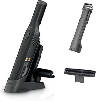 Shark WV201BK WANDVAC Cordless Hand Vac, Lightweight & Portable at 1.4 lbs. with Powerful Suction, Charging Dock, One-Touch Empty for Car & Home,Mattress,Duster Crevice Tool Included,Black(Pack of 1)
