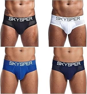 Men's Jockstrap Breathable Mesh 2pcs 3pcs 4pcs Jock Strap Male Underwear, Athletic Supporters for Men