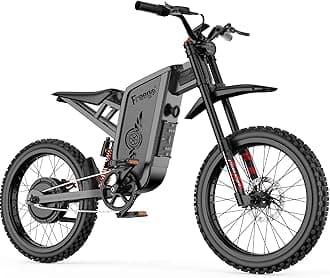 Freego Electric Dirt Bike for Adults, X2 Pro Electric Motorcycle 6000W(Peak) Motor 1800wh Battery,7 Speed 50MPH Off Road Electric Bicycle,19x2 Tire Full Suspension Hydraulic Brake Half Throttle