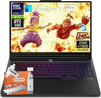 Lenovo Legion Pro 7i Gen 10 Gaming Laptop 2025, GeForce RTX 5080 16GB GDDR7, Intel Ultra 9 275HX 24-Core 5.4GHz, 16" WQXGA OLED 500nits 240Hz, 32 GB DDR5, 2 TB SSD, Wi-Fi 7, Win11 Pro, w/Accessories