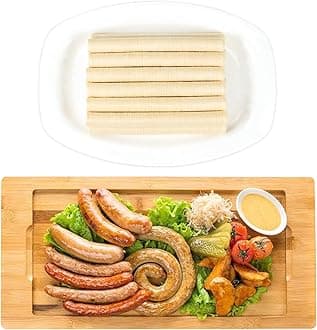 FAIRSKY HALAL Grade A Collagen Sausage Casings, Edible Drying Casing 15m/49ft Longer Length , 20mm/ 3/4'' for Flavorous Homemade Sausages, 1 Roll