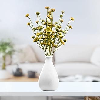 DecoreBugs' Pair of Artificial Flower Bunches (Set of 2) Garden Stonecrop Plant -Without Pot(Height 38 cms / 15 inchs)