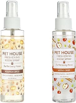 Concentrated Room Spray 4 OZ Dog and Cat Friendly Air Freshener for Pet Odor, Apple Cider and Pumpkin Spice, Pack of 2