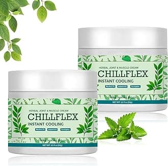 CHILLFLEX Menthol Soothing Cream, Cooling Soothing Gel, Joint Activities Throughout The Body, Relieve Muscle Tension, for Head, Lumbar, Neck, Hands and Feet for Men and Women（3.52OZ/Bottle）