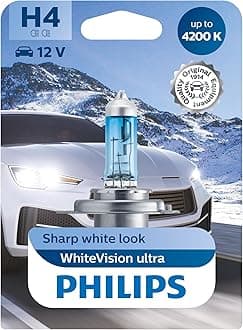 Philips 12342WVUB1 Headlight Bulb White Vision Ultra Xenon Effect H4 4.200K Blister