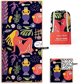 OCOOPA Diveblues Microfibre Beach Towel - Extra Large Quick Dry - 178 x 80 cm - Soft, Lightweight, Easy Care & Compact - Sand Repellent - Perfect for Swimming on the Beach