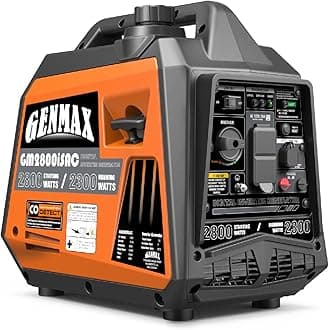 GENMAX Generator，EPA Compliant, Eco-Mode Feature, Ultra Lightweight for Backup Home Use & Camping