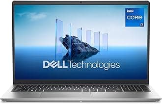 15 Laptop DC15250-15.6-inch FHD 120Hz Display, 13th Gen Intel Core i7-1355U, 16GB DDR4 RAM, 512GB SSD, Intel UHD Graphics, Windows 11 Home, Onsite Service - Black