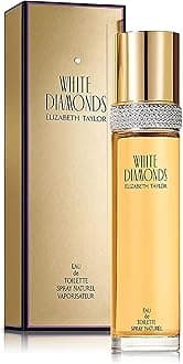 Elizabeth Taylor White Diamonds Women's Perfume, Long-Lasting Floral Fragrance for Her, Eau de Toilette EDT Spray, 3.3 fl oz