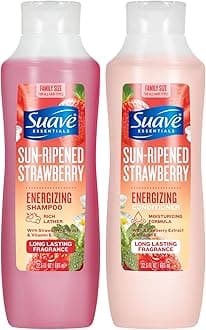Shampoo & Conditioner Set, Sun-Ripened Strawberry – Everyday Energizing Formulas with Strawberry Extract & Vitamin E, 22.5 Oz Ea (2 Piece Set)
