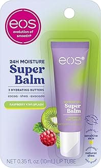 24H Moisture Super Balm - Raspberry Kiwi Splash, Day or Night Lip Treatment, Made for Sensitive Skin, Lip Balms & Moisturizers, 0.35 fl oz