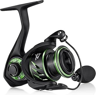 Viper X Spinning Reels, Carbon Fiber 33LBs Max Drag, 10+1 Shielded BB, Saltwater Freshwater Spinning Fishing Reel, 5.2:1/6.2:1, 500, 1000, 2000, 3000, 4000, 5000 Series